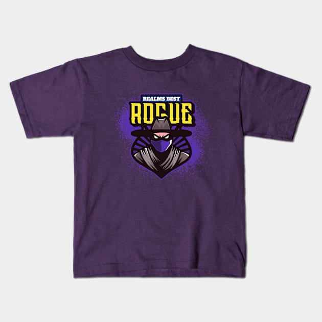 Realms Best Rogue Kids T-Shirt by ArthellisCreations